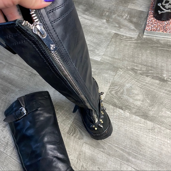 Sam Edelman black leather tall riding boot ASHLYN - Picture 6 of 7